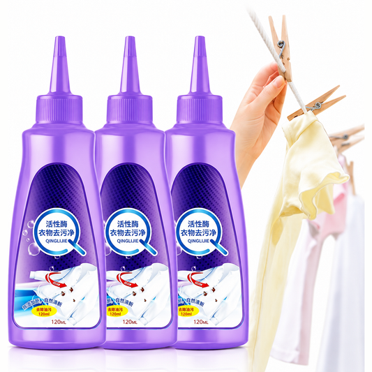 Fabric Stain Remover Liquid 120ml | Instant Clothes Stain Cleaner | Removes Oil, Food, Ink & Grease Stains | Safe for Colored & White Fabrics